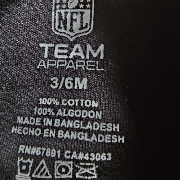 Pittsburgh Steelers NFL Team Apparel Baby Girl One-Piece Bodysuit Size3/6 Months - Picture 7 of 7